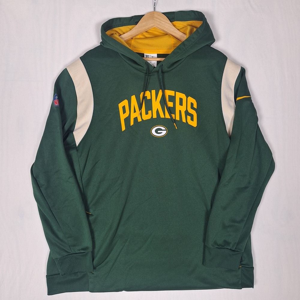 Nike Green Bay Packers Therma-FIT NFL Hoodie Pullover Green XXL